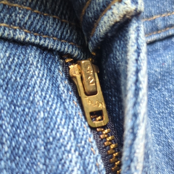 Vintage Levi’s Action Casuals Pinstripe Denim Jeans Men’s USA Made 90s Retro - Picture 5 of 10